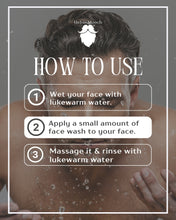 how to apply our face wash