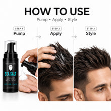 UrbanMooch Sea Salt Volume Mousse for Men – Hair Volumizing Mousse for Texture, Lift & Matte Finish