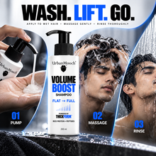Hair Volumizing Shampoo for Men | Anti Hairfall Shampoo | Voluminous Hair Upto 24 Hours - 200 ml