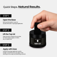 UrbanMooch Grey Fix Hair & Beard Cover-Up Powder for Men | Covers Grey Hair & Bald Patches Instantly