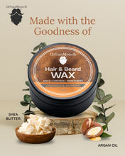 our bear wax is made with shea butter argan oil