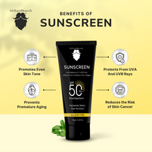 Pack of 2 Daily Sunscreen For Men SPF 50 PA +++ | Sunscreen with Hyaluronic Acid & Niacinamide | No White Cast | Acne Safe | Non Greasy