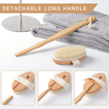 Long-Handle Wooden Bath Brush