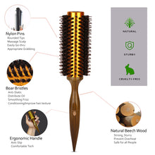 Premium Boar and Nylon Bristle Hair Brush