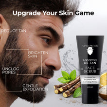 De-Tan Kit for Men | Face Wash, Face Scrub & Face Pack Combo | Removes Tan, Brightens Skin & Deep Cleanses | Men's Grooming Gift Box