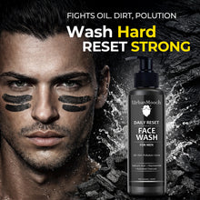 UrbanMooch Daily Reset Face Wash for Men with Charcoal, Salicylic Acid & Niacinamide – Gel Based Oil Control Cleanser