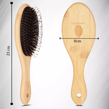 Premium Boar and Nylon Bristle Hair Brush - Bamboo