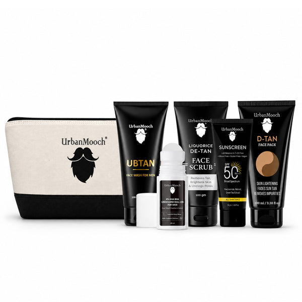 Complete Skincare & Grooming Kit for Men – 6 Piece Daily Essentials