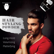 UrbanMooch 2 in 1 Hair Styling Set for Men | Gifts for Men | Hair Volume Powder Wax (15g) with Round Hair Brush