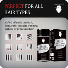 UrbanMooch 2 in 1 Hair Styling Set for Men | Gifts for Men | Hair Volume Powder Wax (15g) with Round Hair Brush