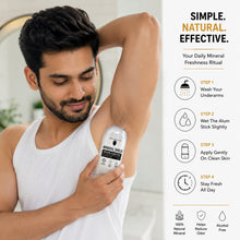 UrbanMooch Mineral Shield™ Natural Alum Stick | Potassium Alum Deodorant for Men | Alcohol Free | 75g